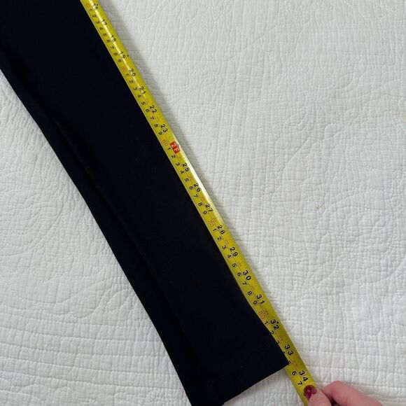 ZARA STRETCH BLACK ZIPPERED MID-RISE LEGGING PANT TROUSERS Sizes XS, 24” - Picture 11 of 12